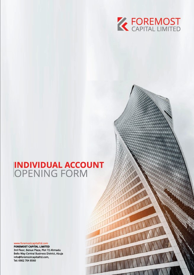 Individual Account Opening Form